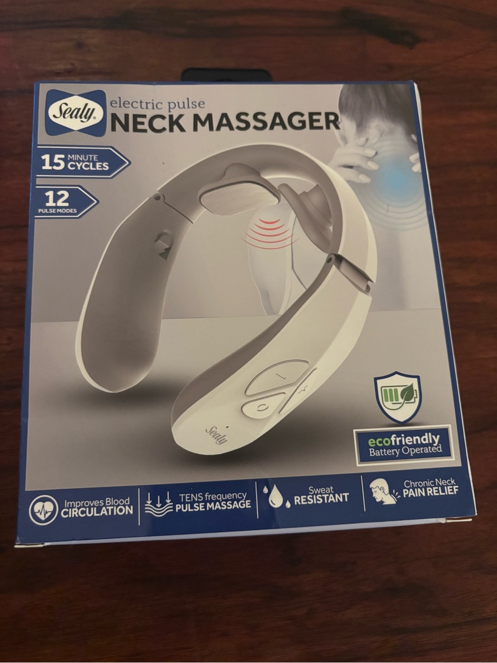 Sealy Electric Pulse Neck Massager — White